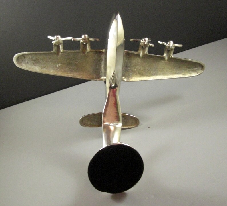 Desk Model Sea Plane // Art Deco Polished Aluminum Airplane Etsy