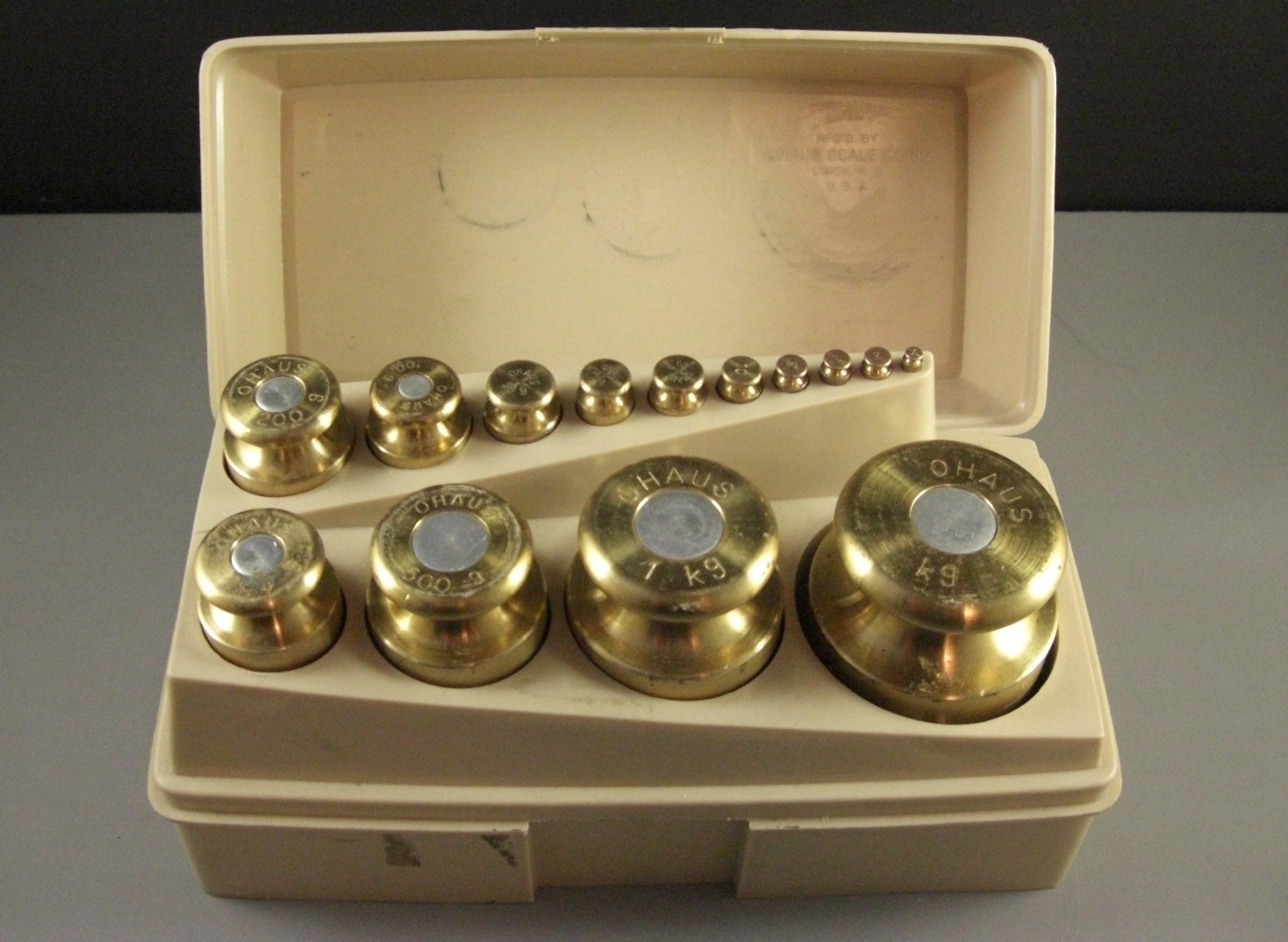 Brass Weight Set for your Balance Scale // Ohaus StoaWeigh Etsy