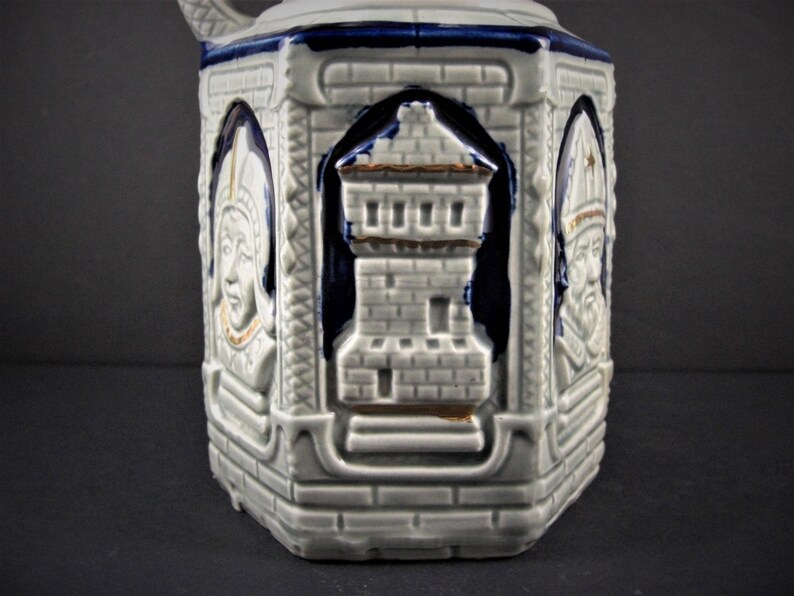Musical Porcelain Liquor Keg Decanter With Castles Euro Etsy