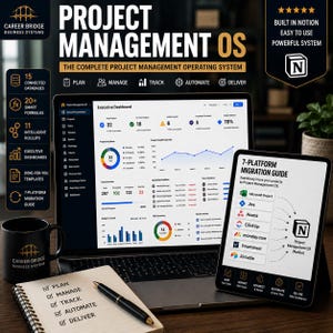 Project Management OS | Notion Templates | Complete Notion Business Operating System