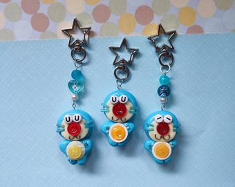Doraemon Keychain | Handmade Polymer Clay Figurine