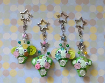Alien Monkey Keychain | Handmade Polymer Clay Figurine