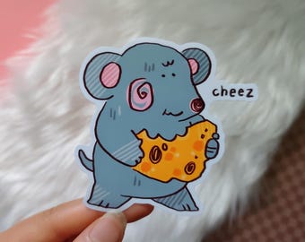 Rat "Cheez" Vinyl Sticker