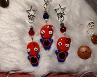 Spider superhero character Keychain | Handmade Polymer Clay Figurine