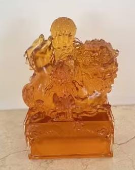 透明な金色の装飾品　tittot Tittot glass - Etsy 日本