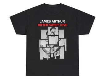 James Arthur tshirt, james arthur tour shirt, womens clothing, mens clothing, Unisex Heavy Cotton Tee