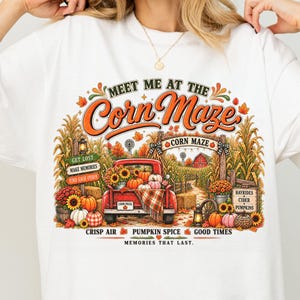 Fall Corn Maze PNG, Pumpkin Patch Clip Art, Harvest Festival, Fall Family Activities, Rustic Farmhouse Digital Download