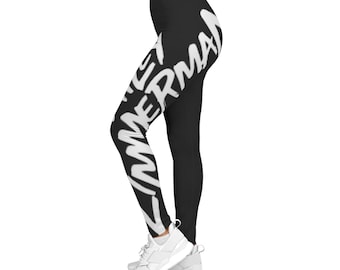 Bailey Zimmerman Leggings | Black Name Print Leggings