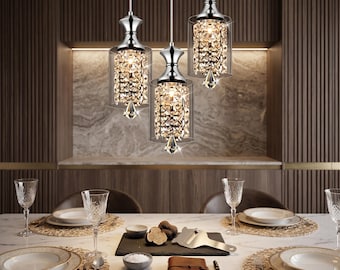 Nordic Glass Pendant Light Modern LED Ceiling Lamp Kitchen Dining Fixture
