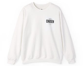 Chosen cross mountain sweatshirt | Christian faith graphic crewneck
