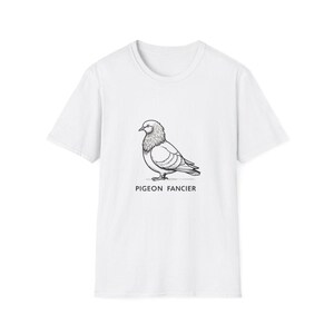 Jacobin Pigeon Fancier T-Shirt | Pigeon Breeder Gift | Bird Watching Tee