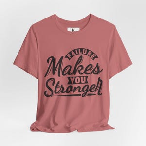 Motivations-T-Shirt „Aus Fehlern lernt man“ | Inspirierendes Zitat | Grafik-T-Shirt für positive Denkweise | Geschenk zur Selbstverbesserung