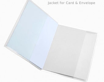 100 Pack A7 Card Jackets, Cello Bags, Dust Jackets; Hold One A7 Card and One A7 Envelope