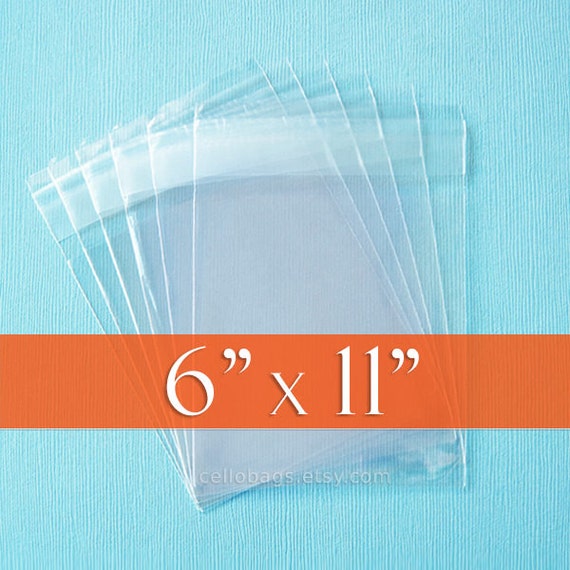 Cookie 200 Pcs Candle Soap Clear Cello Cellophane Bags 4x6 Self Sealing 3.2 mils Thick OPP Plastic Bags for Bakery 4x6 Flap about 4x4.5