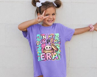 You're a Glitter Dumpling, Comfort Colors Kids/Teens Cute Shirt, Food Lover Gift, Summer Vacation T-shirt, Trendy Oversized Funny T-shirt