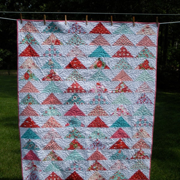 Handmade baby/crib quilt for a sweet little girl. Free shipping in the US.