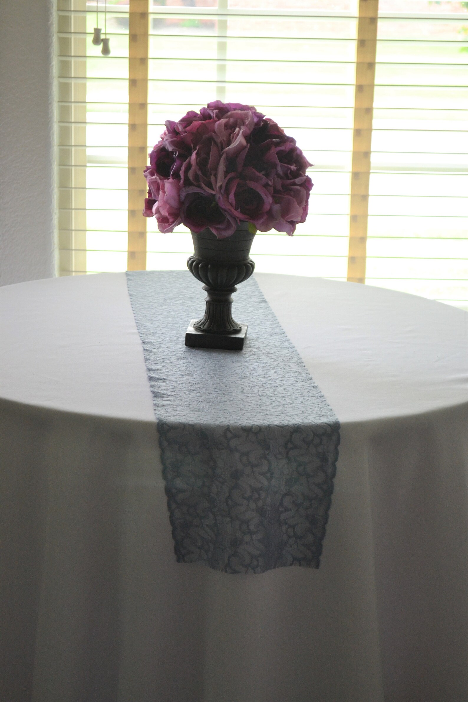 Blue Lace Table Runner 9 wide Choose 2 FT15FT Etsy