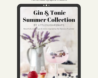 Gin & Tonic Receptbok | 12 Sommargincocktails | Digital PDF | Present till Ginälskare