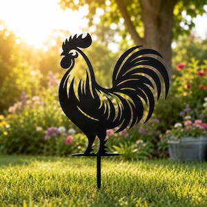 Tupp SVG | Kycklingträdgårdspåle Svg | Bondgårdsdekor Svg | Laserskuren fil | CNC Plasma DXF | Cricut Glowforge Svg | Direkt nedladdning