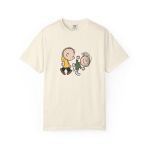 Funny Cartoon Graphic Tee: Retro Unisex Oversized Streetwear Shirt image 4