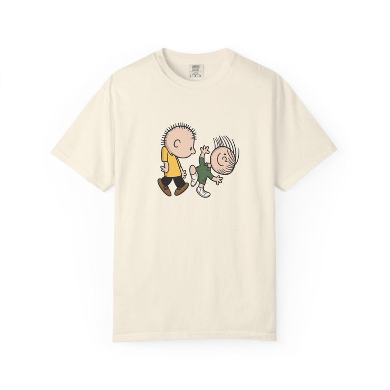 Funny Cartoon Graphic Tee: Retro Unisex Oversized Streetwear Shirt image 4