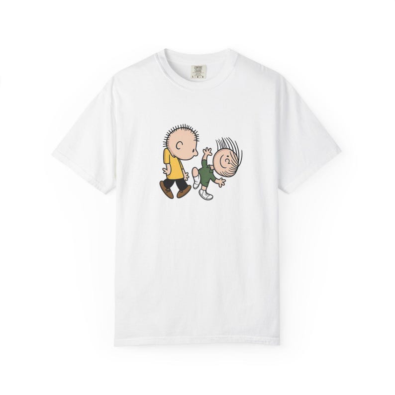 Funny Cartoon Graphic Tee: Retro Unisex Oversized Streetwear Shirt image 3