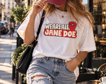 Jane Doe Solidaritäts-T-Shirt, feministisches Grafik-Shirt, Unisex-Aktivisten-Kleidung