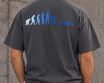 Swimmer Evolution T-Shirt, Vintage Grafik-T-Shirt, Comfort Colors 1717