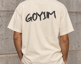 Goyim Grafik-T-Shirt, Goyim Streetwear-T-Shirt, Minimalistisches Statement-Shirt, Unisex-Freizeit-Grafik-T-Shirt