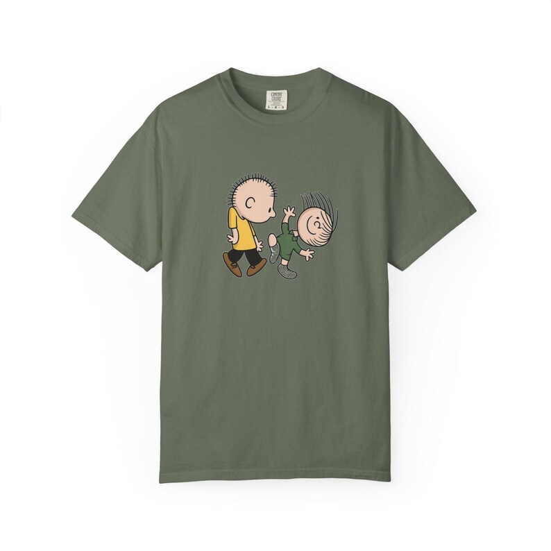 Funny Cartoon Graphic Tee: Retro Unisex Oversized Streetwear Shirt image 5