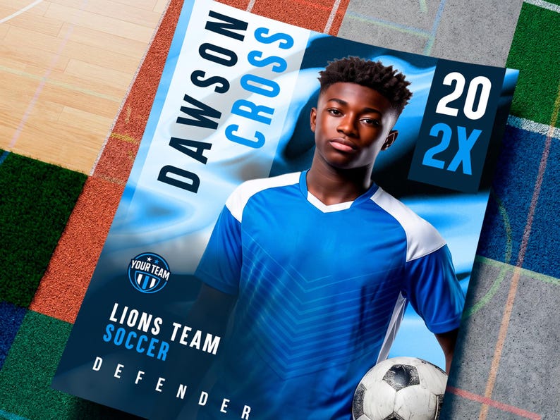 Editable Canva Soccer Poster Template, Custom Sports Banner and ...