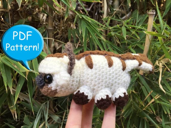 PDF MUSTER fur Hakel Appa Amigurumi Puppenspielzeug Pluschtier Avatar der letzte Airbender Etsy