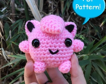 PDF PATTERN for Crochet Jigglypuff Amigurumi doll toy plushie