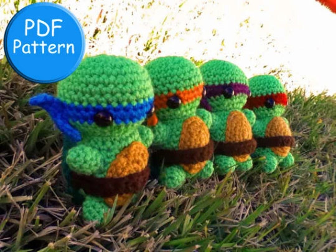PDF PATTERN for Ninja Turtle Amigurumi Doll Toy Plushie - Etsy