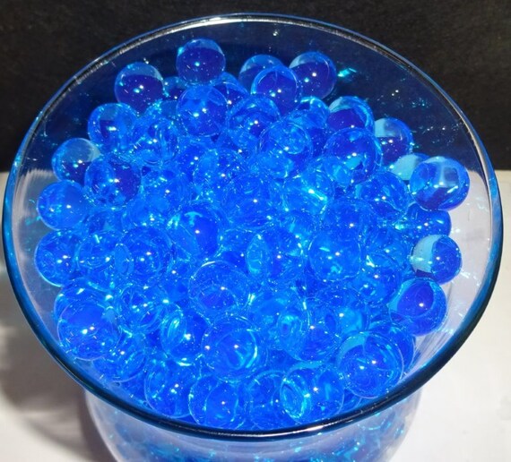 Blue Water Beads Water Expanding & Storing Gel Beads Vase Etsy España