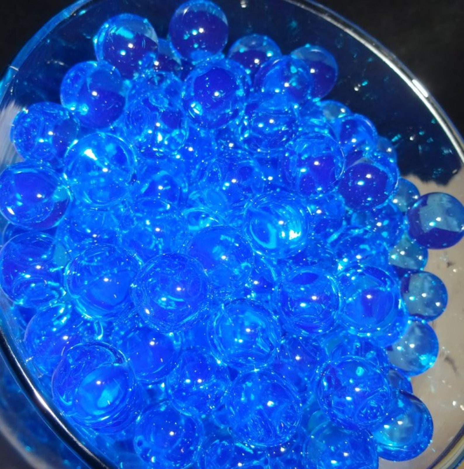 Blue Water Beads Water Expanding & Storing Gel Beads Vase Etsy