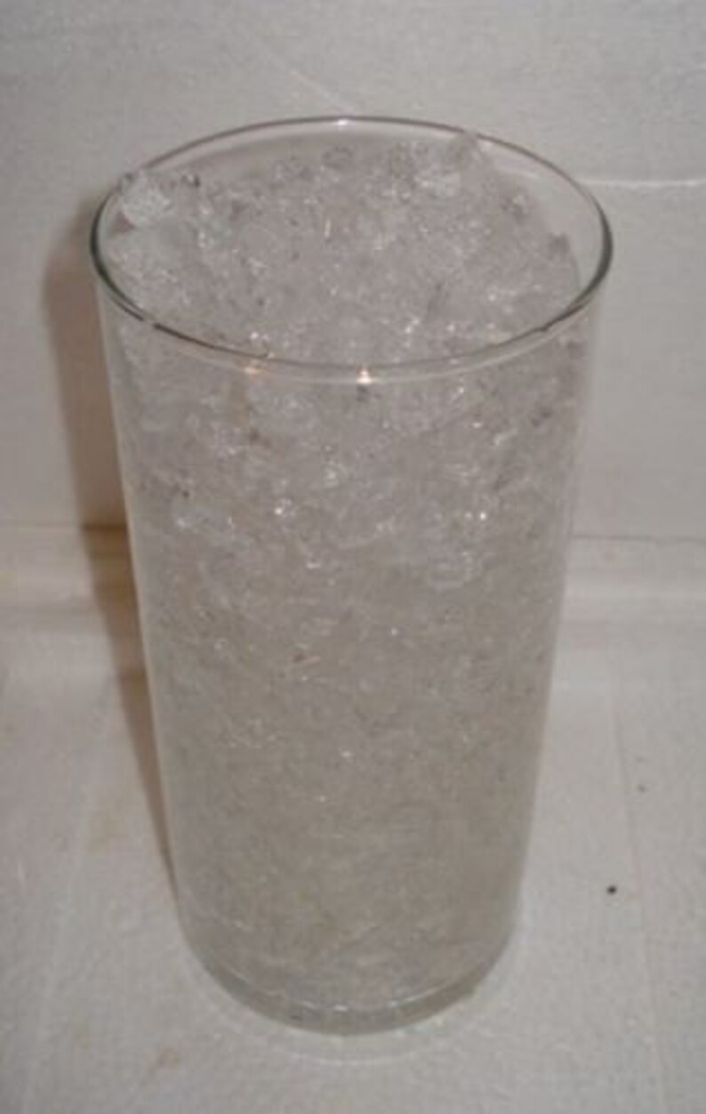 Clear Diamond Ice Water Absorbing Gel Crystals Vase Filler Etsy