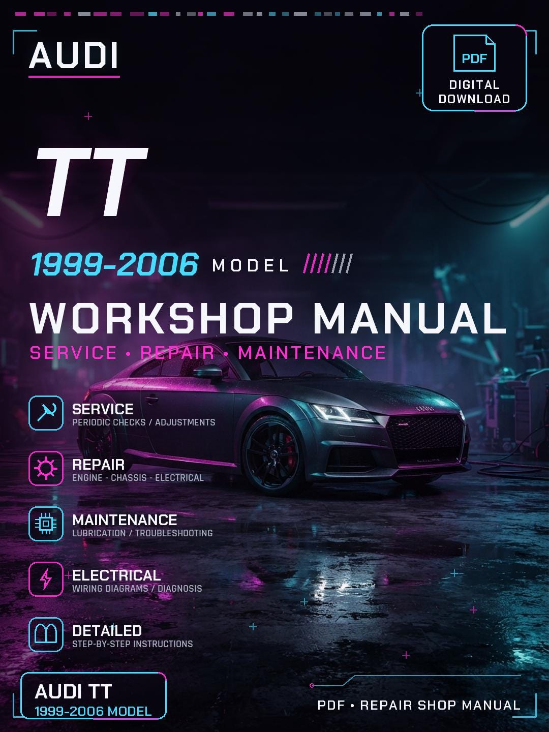 Audi service manual - Etsy 日本