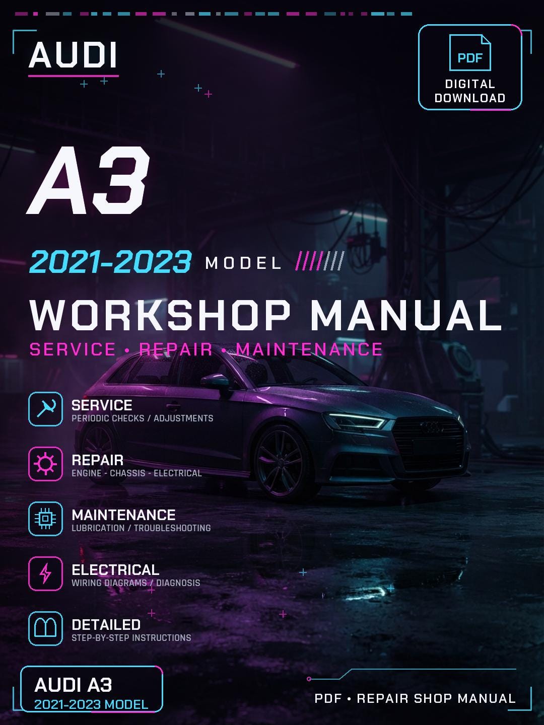 Audi service manual - Etsy 日本