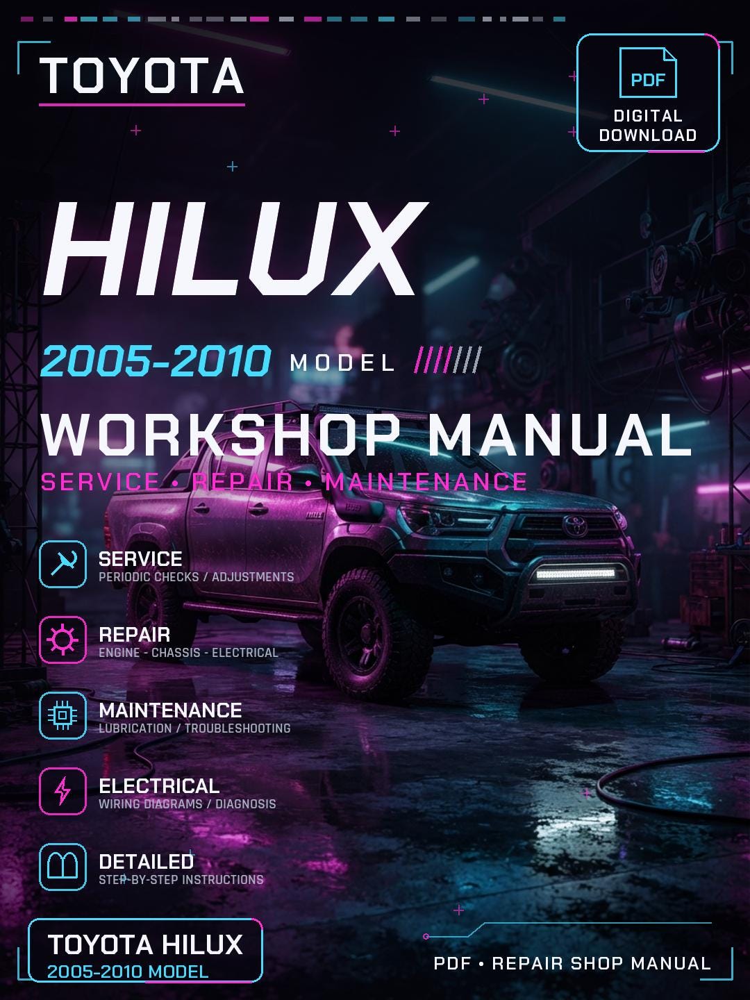 Hilux Repair Manual - Etsy
