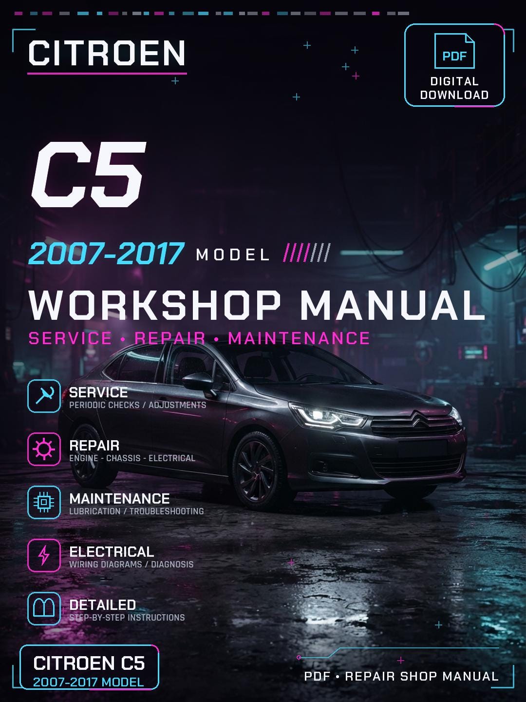 Citroen manual - Etsy 日本
