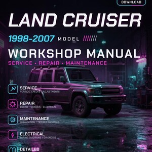 Toyota Land Cruiser Service Manual - Etsy