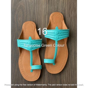 Leren teenslippers voor dames, handgemaakte schoenen, boho zomerslippers, open teenschoenen voor in het resort, strandsandalen, minimalistische chic voor dames afbeelding 15