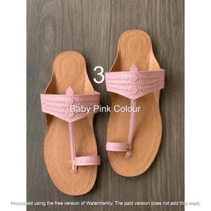 Leren teenslippers voor dames, handgemaakte schoenen, boho zomerslippers, open teenschoenen voor in het resort, strandsandalen, minimalistische chic voor dames afbeelding 4