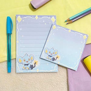 Shinx Notepads / Pokemon Stationery