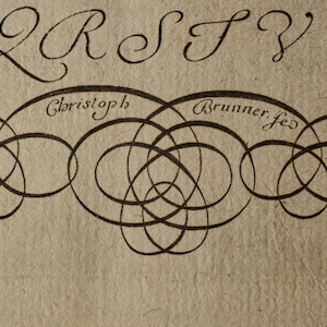 19th Century Penmanship Exemplar Print on Laid Paper image 5