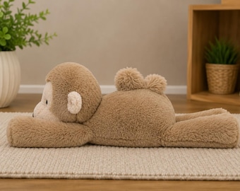Bashful Monkey Plush Toy | Soft Stuffed Monkey Teddy | Cuddly Gift for Kids