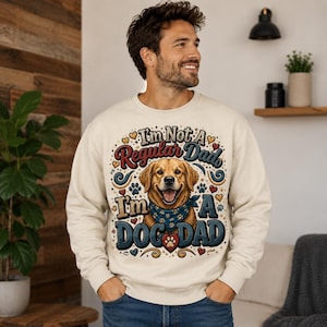 Dog Dad Sweatshirt Herren - Ich Bin Kein Normaler Papa, Ich Bin Ein Dog Dad - Lustiger Hundeliebhaber Pullover Geschenk Fuer Hundehalter