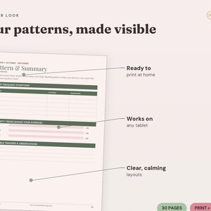 Symptom Tracker Printable | Chronic Illness Health Log (Digital Download) image 3