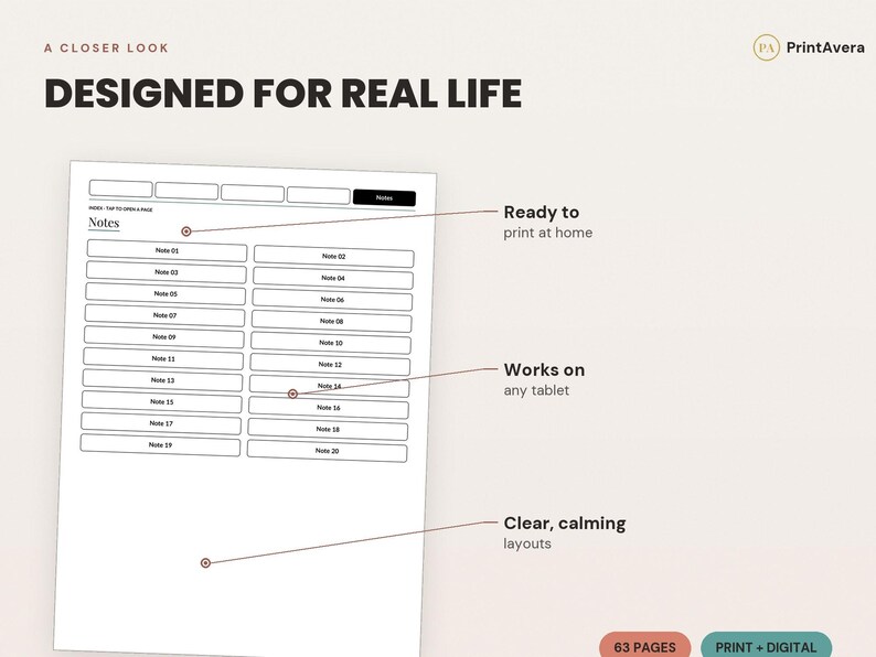2026 Kindle Scribe Planner | Hyperlinked E-Ink Optimized Digital PDF image 3